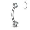 Piercing arcade strass