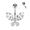 Piercing nombril papillon