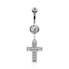 Piercing nombril croix