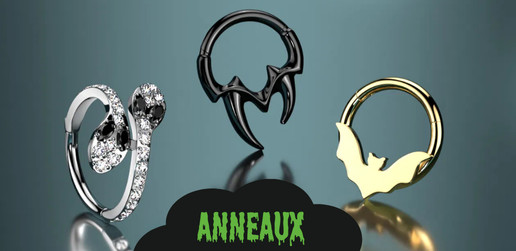 Piercings anneaux Halloween